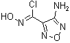 structure of CAS# 147085-13-0, 4-Amino-N-hydroxy-1,2,5-oxadiazole-3-carboximidoyl chloride