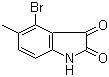 structure of CAS# 147149-84-6, 4-Bromo-5-methylisatin;4-Bromo-5-methyl-2,3-indolinedione