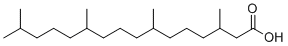 Phytanic acid molecular structure (CAS 14721-66-5)