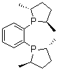 structure of CAS# 147253-67-6, 1,2-Bis[(2R,5R)-2,5-dimethylphospholano]benzene;(R,R)-MeDuPHOS; (R,R)-Methyl-DuPhos