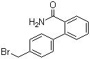structure of CAS# 147404-72-6, 4'-(Bromomethyl)biphenyl-2-carboxamide;4'-(Bromomethyl)-[1,1'-biphenyl]-2-carboxamide