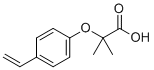 structure of CAS# 1474058-89-3, Ciprofibrate impurity A;2-(4-ethenylphenoxy)-2-methylpropanoic acid