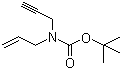 结构式 CAS# 147528-20-9, 2-丙烯基-2-丙炔基氨基甲酸叔丁酯