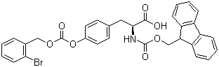 N-Fmoc-O-(2-bromobenzyloxycarbonyl)-L-tyrosine molecular structure (CAS 147688-40-2)
