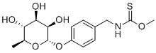 structure of CAS# 147821-57-6, Niazinin;O-methyl N-[[4-[(2S,3R,4R,5R,6S)-3,4,5-trihydroxy-6-methyloxan-2-yl]oxyphenyl]methyl]carbamothioate