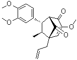(6-exo,7-endo)-7-(3,4-Dimethoxyphenyl)-3-methoxy-6-methyl-5-(2-propenyl)-bicyclo[3.2.1]oct-3-ene-2,8-dione molecular structure (CAS 147976-35-0)