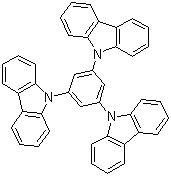 structure of CAS# 148044-07-9, 1,3,5-Tri(9-carbazolyl)benzene;1,3,5-Tri(9H-carbazol-9-yl)benzene