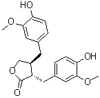 structure of CAS# 148409-36-3, (+)-Matairesinol;(2S,3S)-2alpha-(4''-Hydroxy-3''-methoxybenzyl)-3beta-(4'-hydroxy-3'-methoxybenzyl)-gamma-butyrolactone