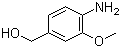 structure of CAS# 148459-54-5, 4-Amino-3-methoxyphenylmethanol;[4-Amino-3-(methyloxy)phenyl]methanol