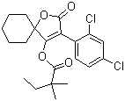structure of CAS# 148477-71-8, Spirodiclofen;[3-(2,4-Dichlorophenyl)-2-oxo-1-oxaspiro[4.5]dec-3-en-4-yl] 2,2-dimethylbutanoate
