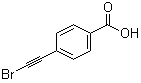 结构式 CAS# 1485684-77-2, 4-(2-溴乙炔基)苯甲酸