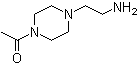 结构式 CAS# 148716-35-2, 4-乙酰基-1-哌嗪乙胺