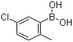 结构式 CAS# 148839-33-2, 5-氯-2-甲基苯硼酸