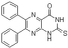 structure of CAS# 14892-97-8, 2,3-Dihydro-6,7-diphenyl-2-thioxo-4(1H)-pteridinone;6,7-Diphenyl-2-thiolumazine