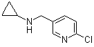 structure of CAS# 149019-54-5, 6-Chloro-N-cyclopropyl-3-pyridinemethanamine