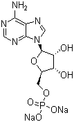 结构式 CAS# 149022-20-8, 腺苷-5'-单磷酸二钠; 腺苷一磷酸二钠; 一磷酸腺苷二钠