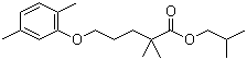 structure of CAS# 149105-26-0, Isobutyl 2,2-dimethyl-5-(2,5-xylyloxy)valerate;2,2-Dimethyl-5-(2,5-xylyloxy)valeric acid isobutyl ester