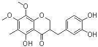 structure of CAS# 149180-48-3, 5-Hydroxy-7,8-dimethoxy-6-methyl-3-(3',4'-dihydroxybenzyl)chroman-4-one