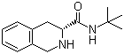 结构式 CAS# 149182-72-9, (S)-N-叔丁基-1,2,3,4-四氢异喹啉-3-甲酰胺; (S)-1,2,3,4-四氢异喹啉-3-羧丁酰胺