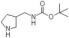 3-Boc-氨甲基吡咯烷分子结构 (CAS 149366-79-0)