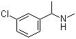 3-Chloro-N,alpha-dimethylbenzenemethanamine molecular structure (CAS 149529-99-7)