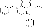 Ethyl 1,4-dibenzyl-3-oxopiperazine-2-carboxylate molecular structure (CAS 149648-70-4)