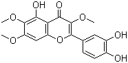 structure of CAS# 14965-20-9, Chrysosplenol D;5,3',4'-Trihydroxy-3,6,7-trimethoxyflavone