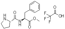 N-L-Prolyl-L-phenylalanine methyl ester mono(trifluoroacetate) molecular structure (CAS 149673-08-5)