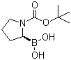 (S)-N-Boc-pyrrolidin-2-ylboronic acid molecular structure (CAS 149716-79-0)
