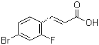 结构式 CAS# 149947-19-3, 4-溴-2-氟肉桂酸