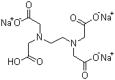 依地酸三钠盐分子结构 (CAS 150-38-9)