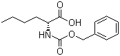 structure of CAS# 15027-14-2, N-Benzyloxycarbonyl-D-norleucine;Z-D-Nle-OH