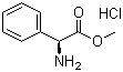 L-Phenylglycine methyl ester hydrochloride molecular structure (CAS 15028-39-4)