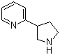 structure of CAS# 150281-45-1, 2-(Pyrrolidin-3-yl)pyridine