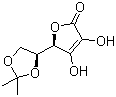 structure of CAS# 15042-01-0, (+)-5,6-O-Isopropylidene-L-ascorbic acid;5,6-Isopropylidene-L-ascorbic acid