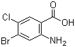 结构式 CAS# 150812-32-1, 2-氨基-4-溴-5-氯苯甲酸