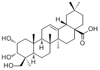 2alpha,3alpha,24-Trihydroxyolean-12-en-28-oic acid molecular structure (CAS 150821-16-2)