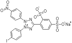 结构式 CAS# 150849-52-8, 2-(4-碘苯)-3-(4-硝基苯)-5-(2,4-二磺基苯)-2H-四氮唑钠盐