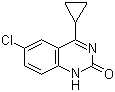 结构式 CAS# 150878-36-7, 6-氯-4-环丙基-2(1H)-喹唑啉酮