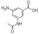 3-Acetamido-5-aminobenzoic acid molecular structure (CAS 15089-84-6)