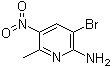 结构式 CAS# 150935-62-9, 3-溴-6-甲基-5-硝基-2-吡啶胺