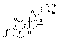倍他米松磷酸钠分子结构 (CAS 151-73-5)
