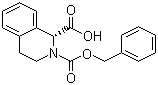 structure of CAS# 151004-88-5, (R)-N-Cbz-3,4-Dihydro-1H-isoquinolinecarboxylic acid
