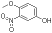 结构式 CAS# 15174-02-4, 4-甲氧基-3-硝基苯酚