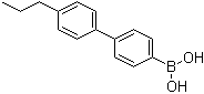 structure of CAS# 153035-56-4, (4'-Propyl-1,1'-biphenyl-4-yl)boronic acid
