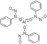 structure of CAS# 15305-07-4, N-Nitroso-N-phenylhydroxylamine aluminum salt ;Tris(N-nitroso-N-phenylhydroxylamine) aluminum salt