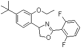 structure of CAS# 153233-91-1, Etoxazole;2-(2,6-Difluorophenyl)-4-[4-(tert-butyl)-2-ethoxyphenyl]-4,5-dihydrooxazole