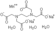 Manganese disodium EDTA trihydrate molecular structure (CAS 15375-84-5)