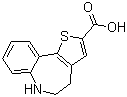 结构式 CAS# 153894-33-8, 5,6-二氢-4H-噻吩并[3,2-d][1]苯并氮杂卓-2-羧酸