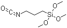 结构式 CAS# 15396-00-6, 3-异氰酸酯基丙基三甲氧基硅烷